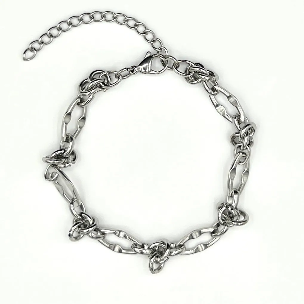 Eclipse Link Chain Bracelet - Silver
