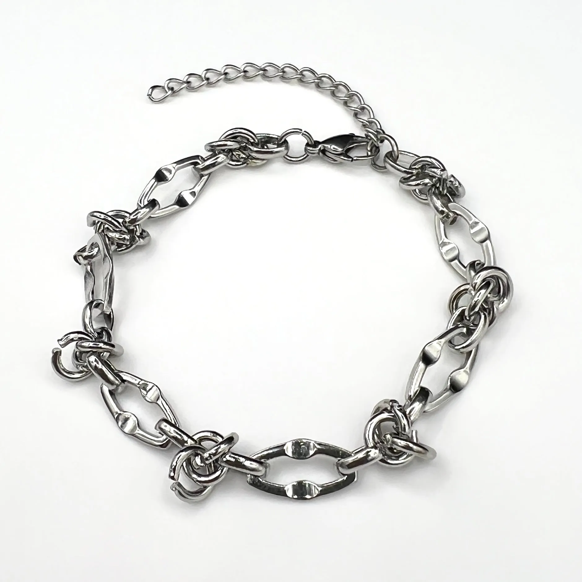 Eclipse Link Chain Bracelet - Silver