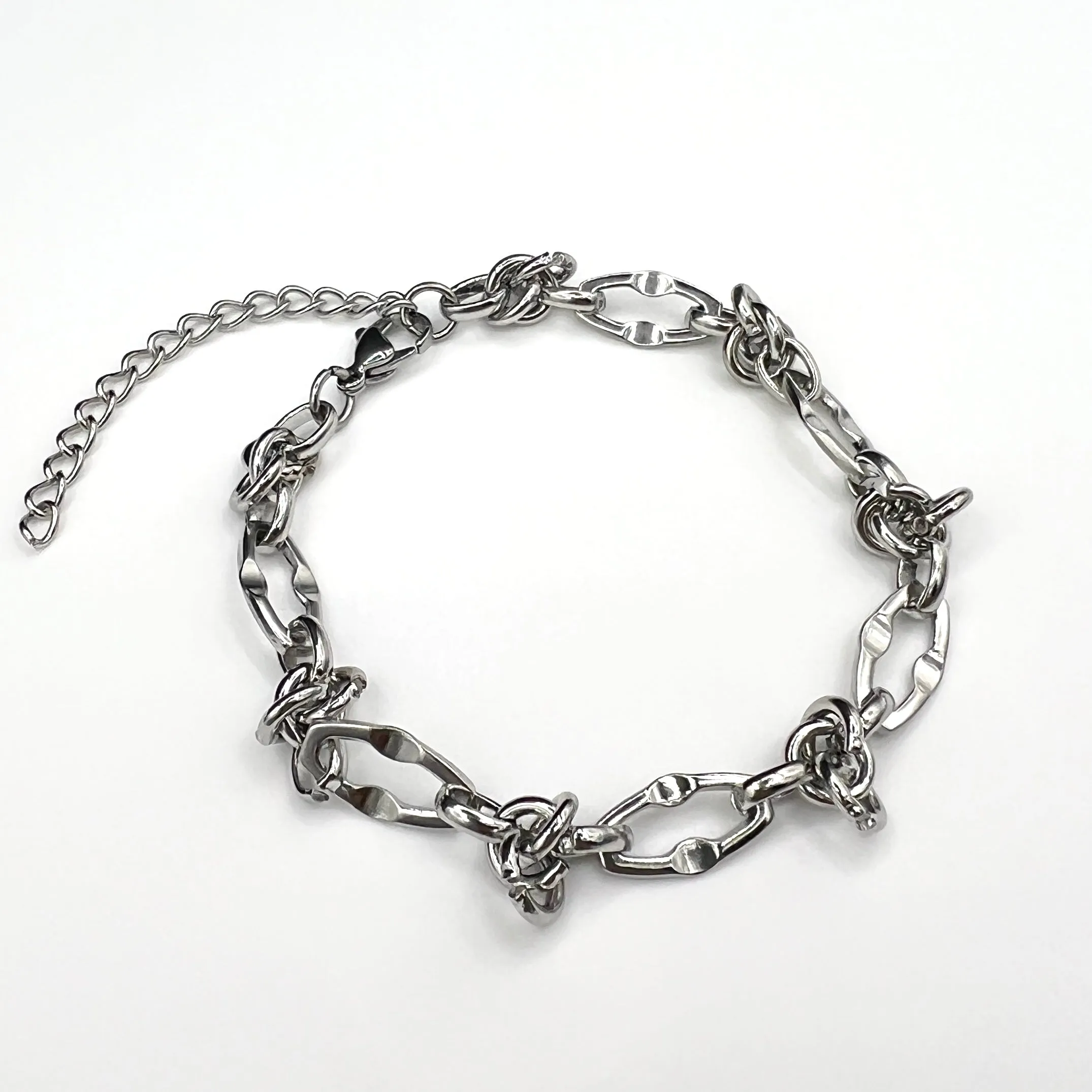 Eclipse Link Chain Bracelet - Silver