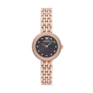 EMPORIO ARMANI ANALOG WATCH 0 JWL GP METAL BRCLT