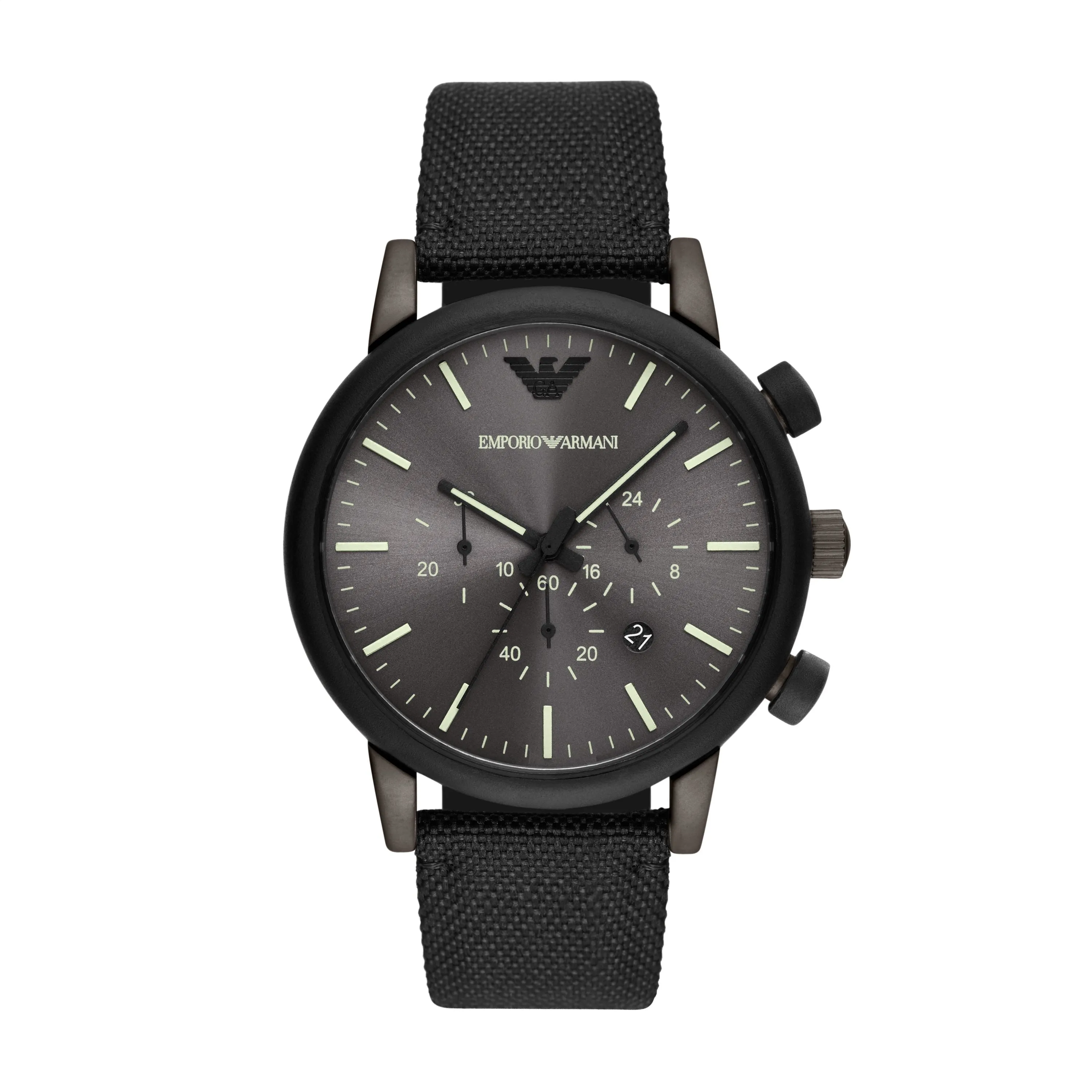 EMPORIO ARMANI ANALOG WATCH 0 JWL SS FABRIC STRAP