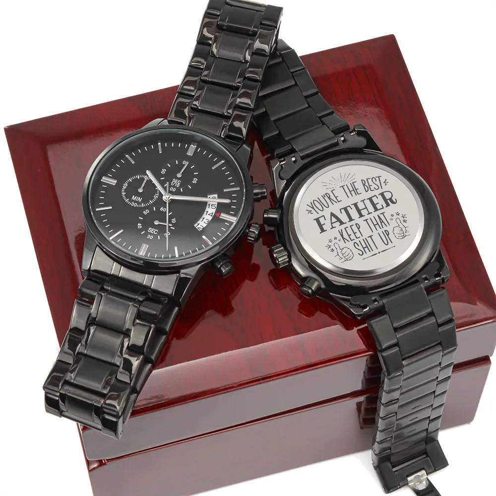 Engraved Watch Gift For Dad From Kids