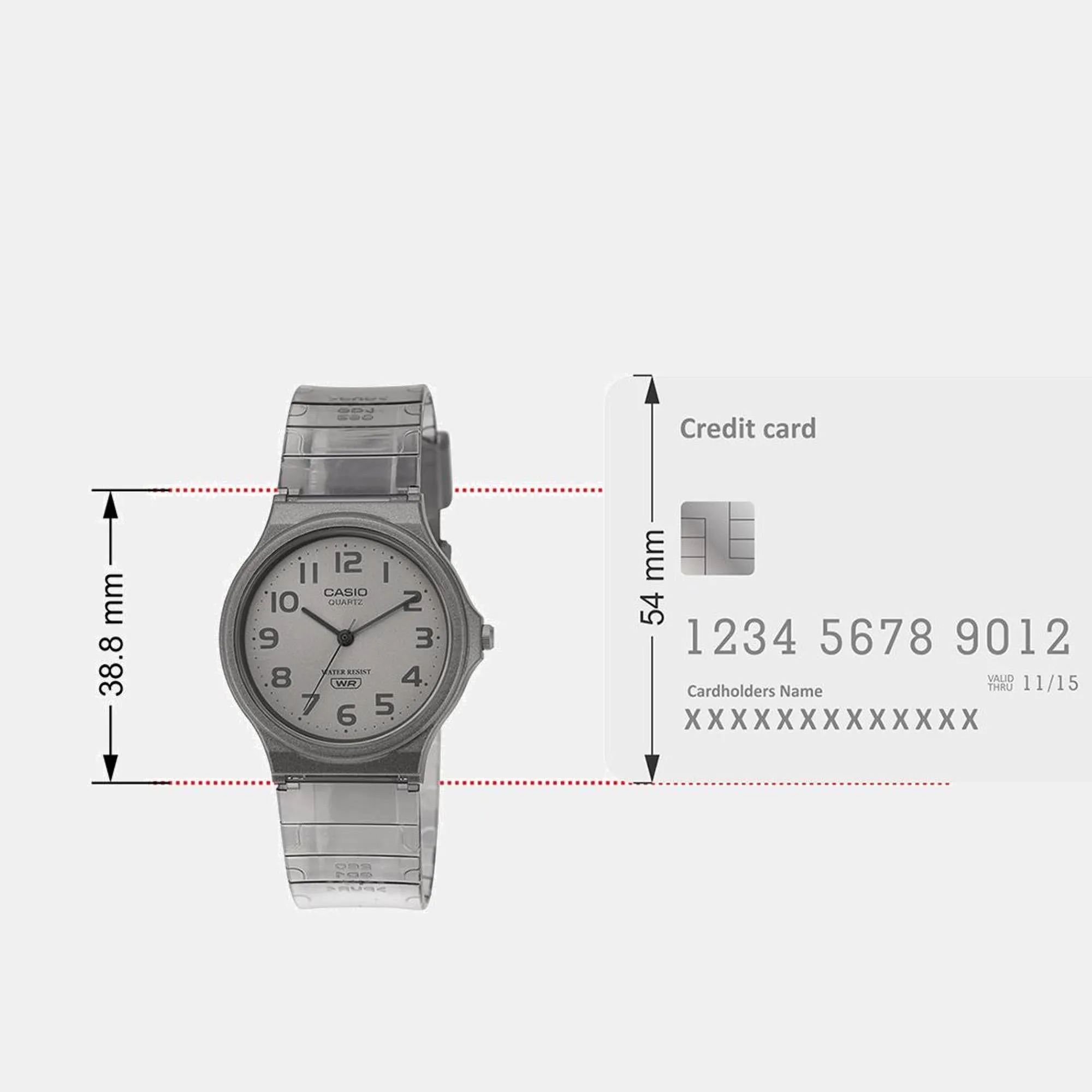 Enticer Women Quartz Grey Dial Analog Resin Watch MQ-24S-8BDF - A2298