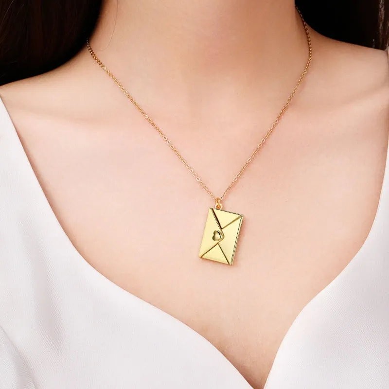 Envelope with A Secret Message Necklace