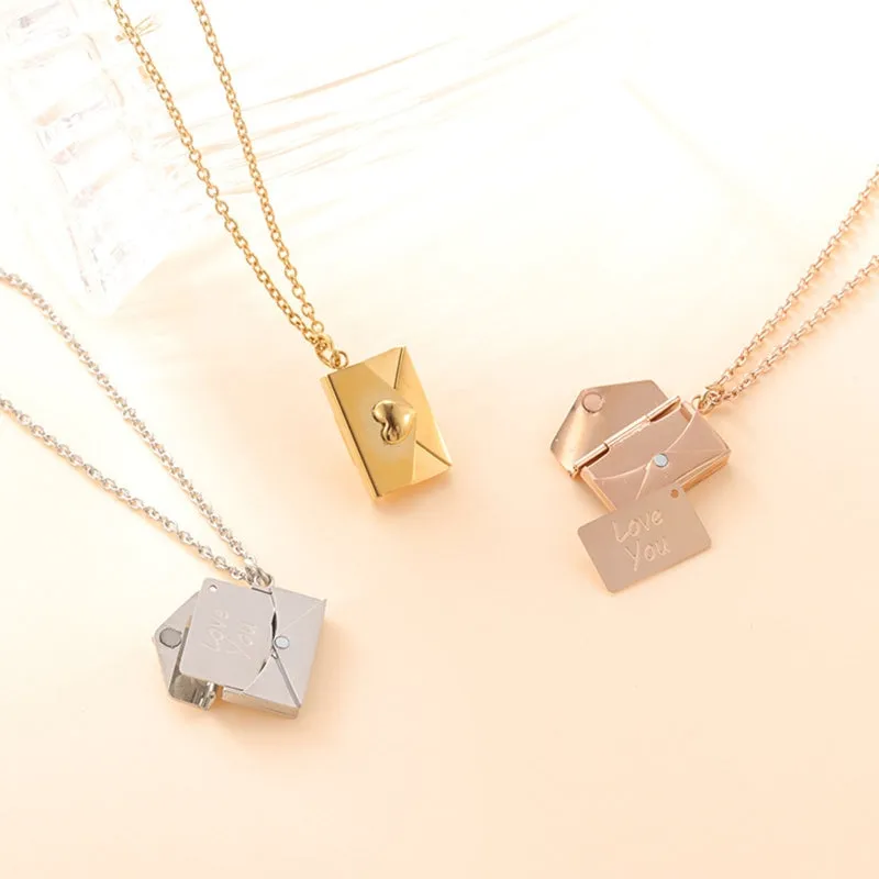 Envelope with A Secret Message Necklace
