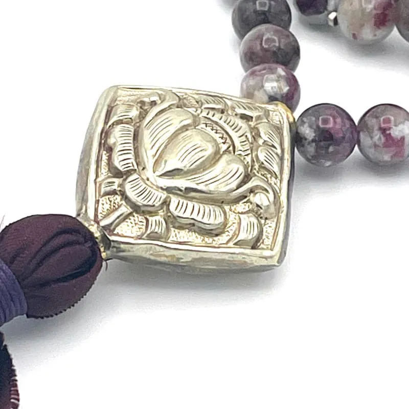 Eudialyte Gemstone Mala Necklace