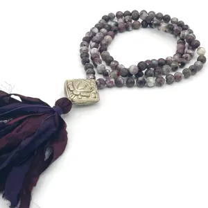 Eudialyte Gemstone Mala Necklace