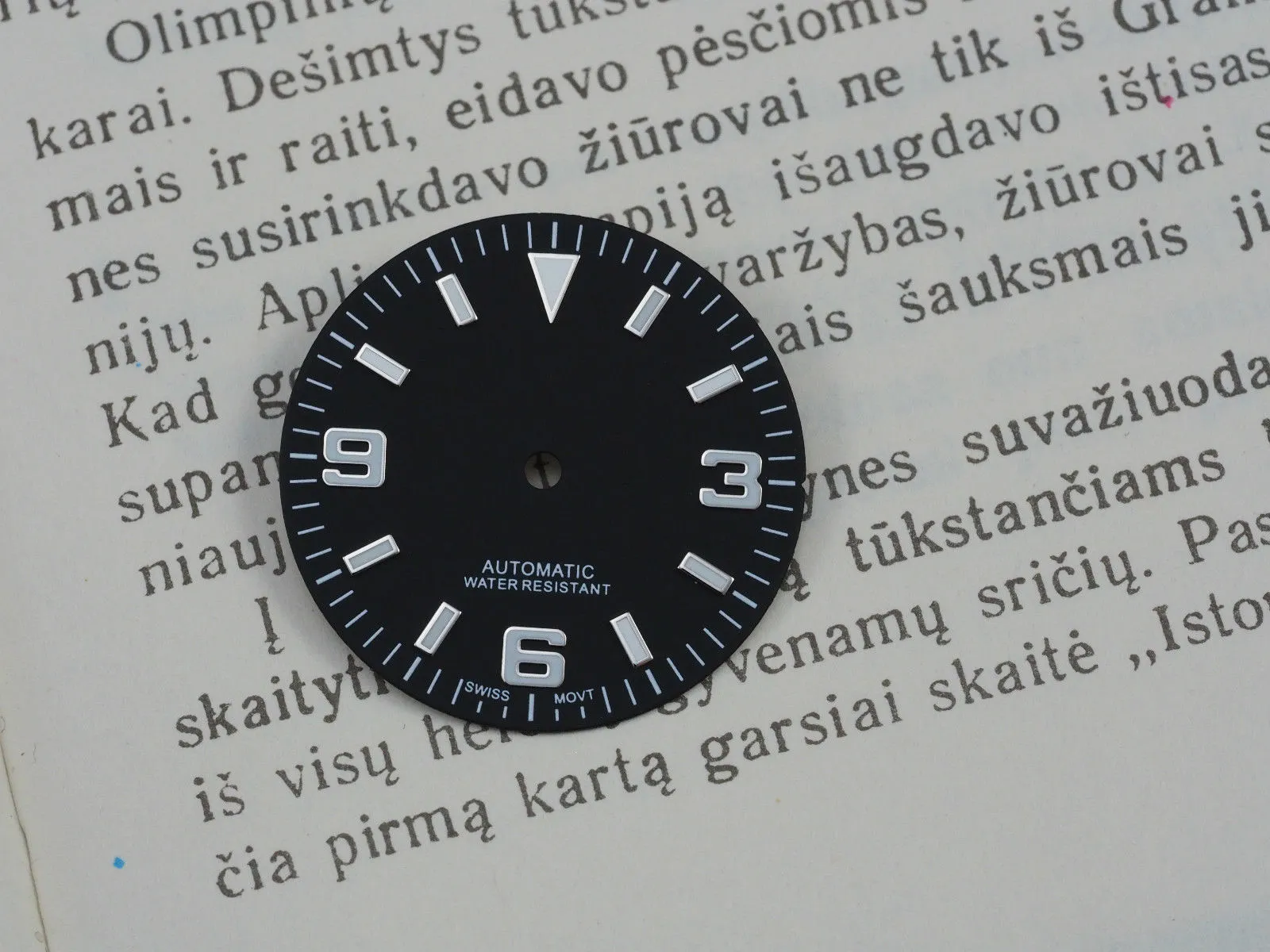 Explorer dial for ETA 2824 movement 32.5mm