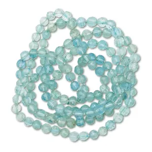 Faceted Aquamarine Bead Necklace