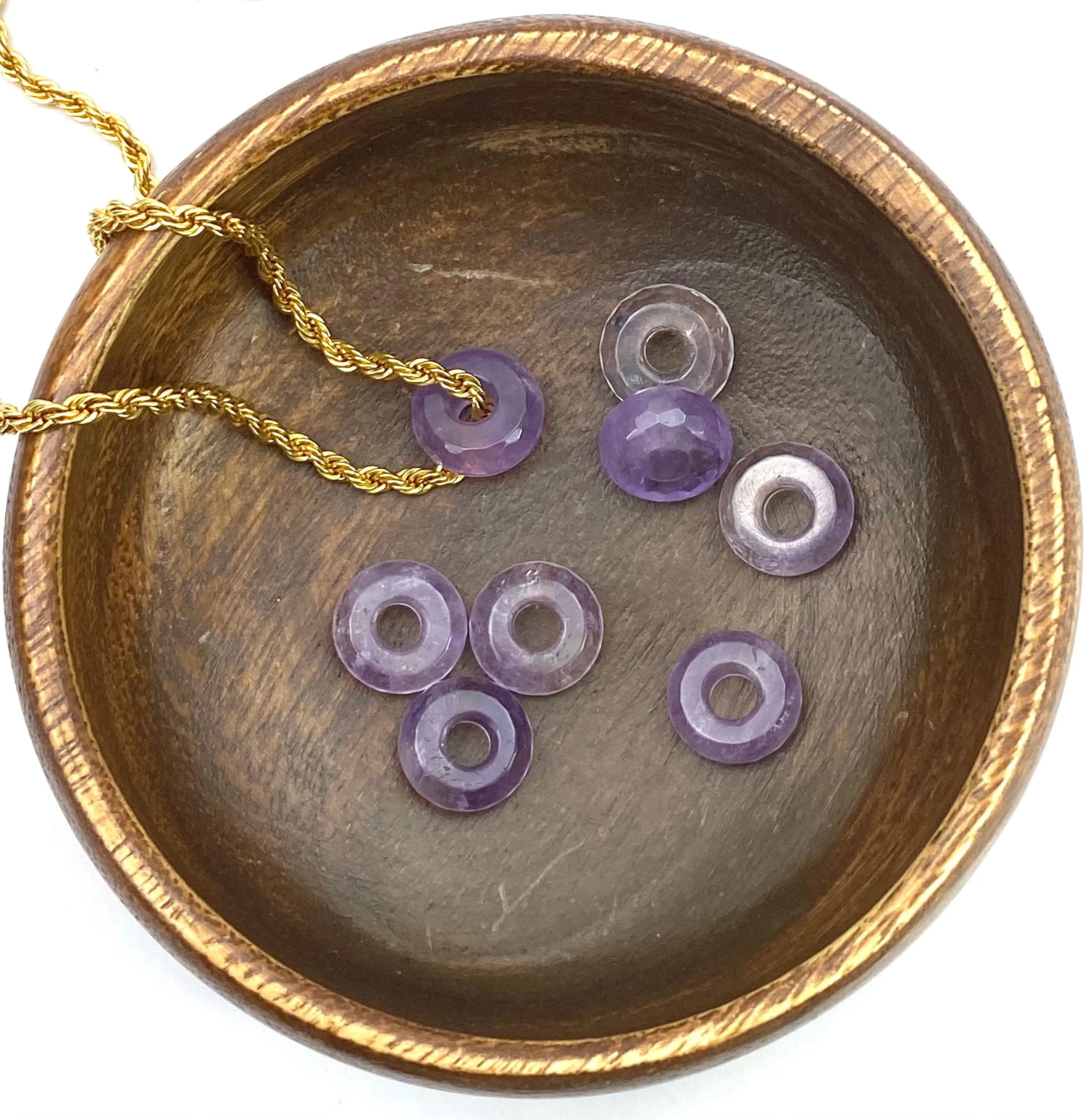 Faceted Donut Enhanced Jade, Sku#BG81
