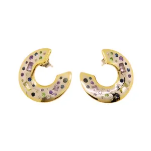 Fair Lady Small Curved Hoop Earrings - 1 Left