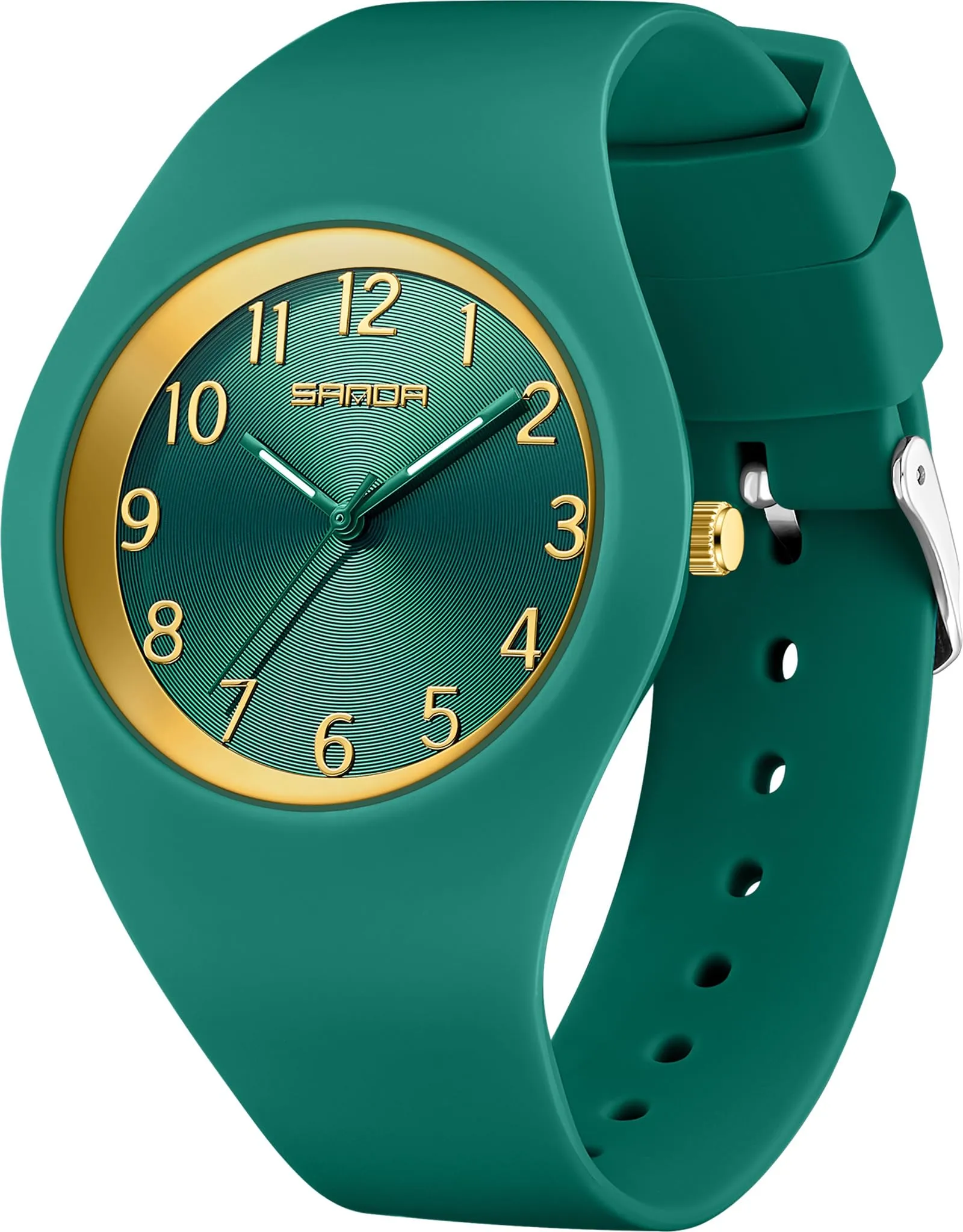 Findtime Ladies Watches Waterproof Watches for Women Soft Silicone Strap  Simple Watch  Nurse Watch with Secondhand -6186