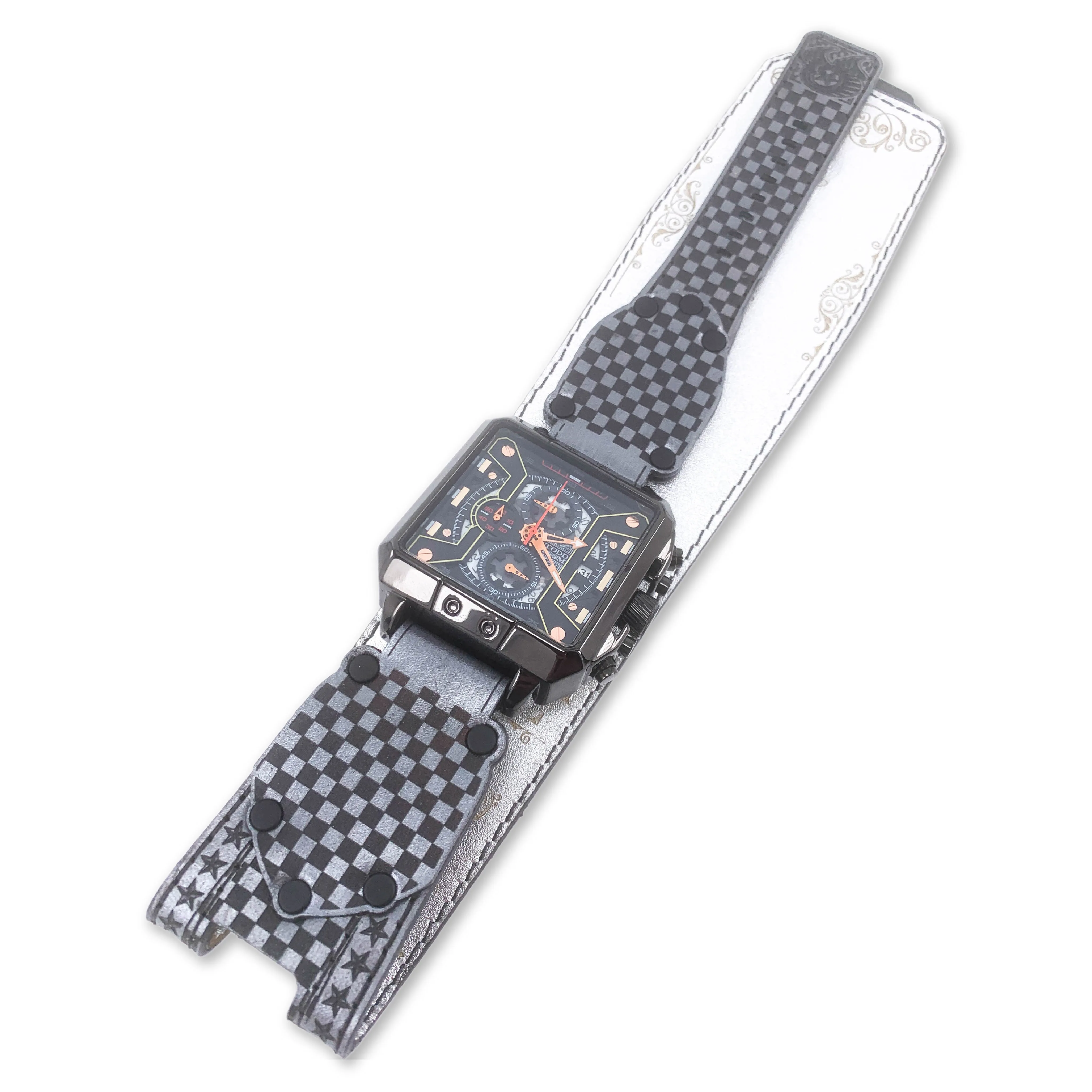FINISHLINE X-MENS HAND MADE-FULL GRAIN LEATHER-WATCH