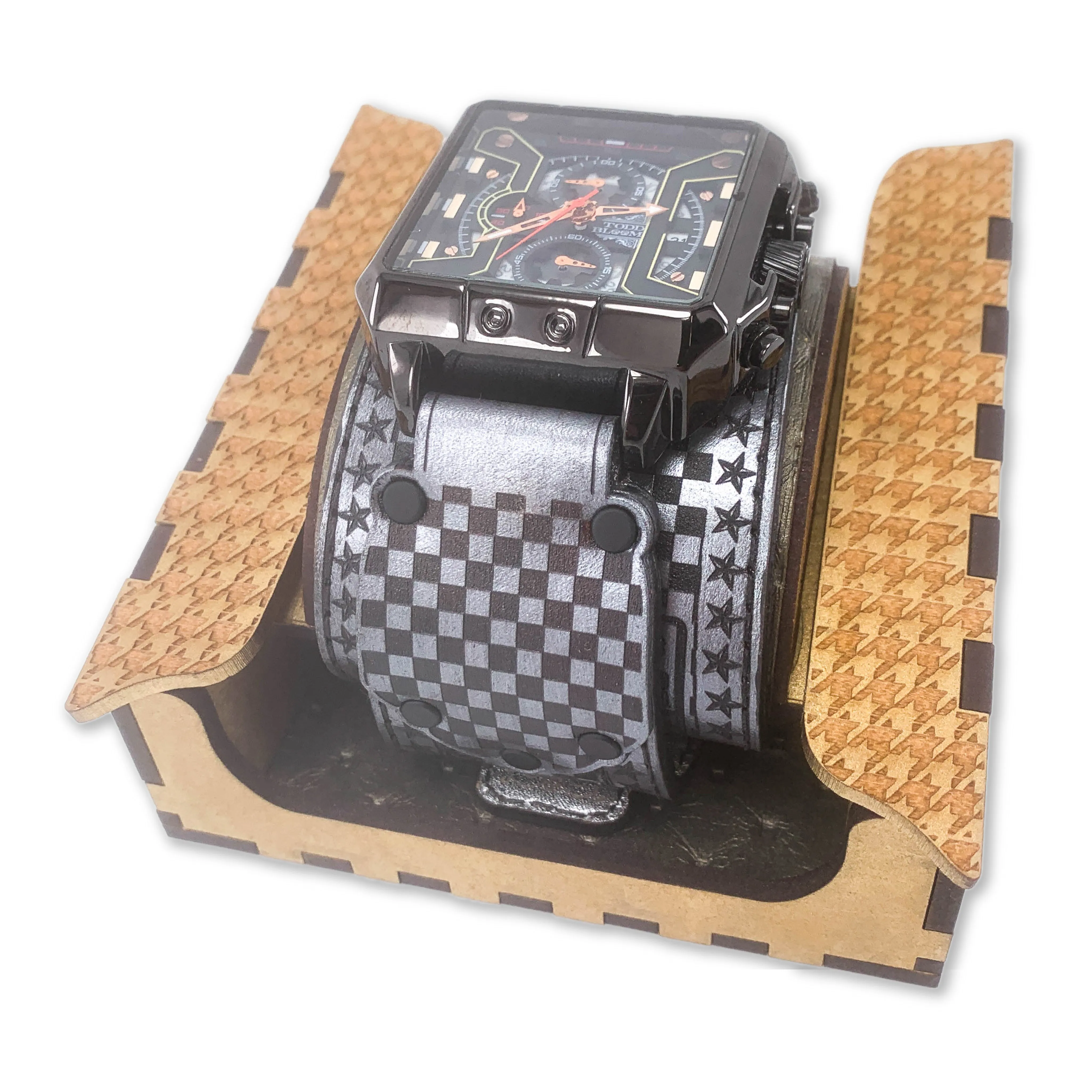 FINISHLINE X-MENS HAND MADE-FULL GRAIN LEATHER-WATCH