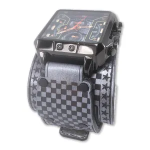 FINISHLINE X-MENS HAND MADE-FULL GRAIN LEATHER-WATCH