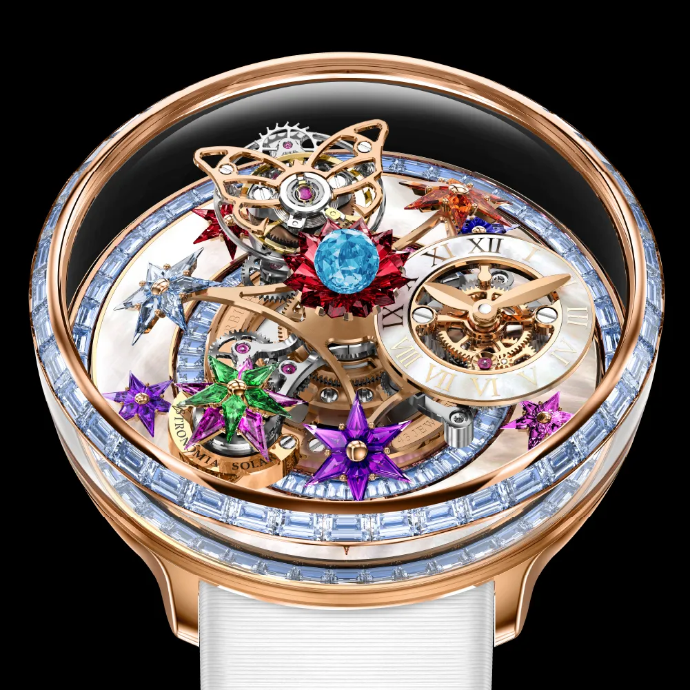 Fleurs De Jardin - Rose Gold and Icy Blue Sapphires