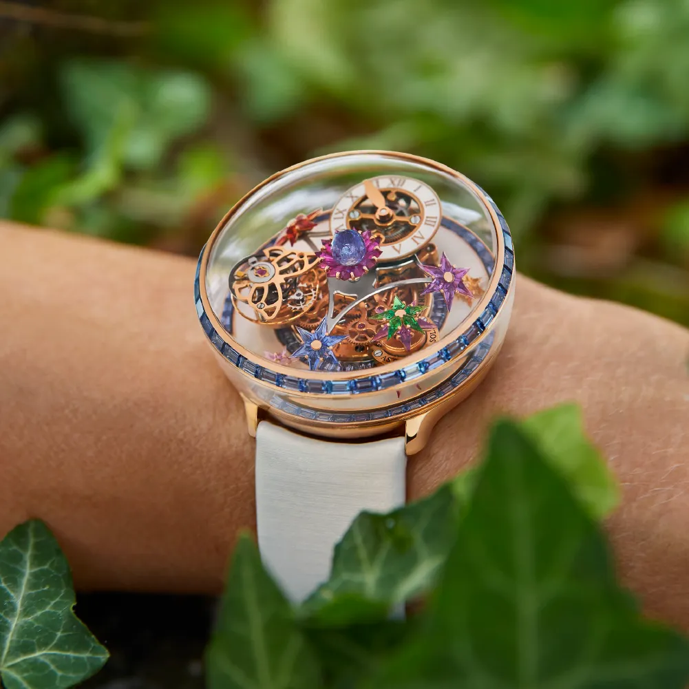 Fleurs De Jardin - Rose Gold and Icy Blue Sapphires