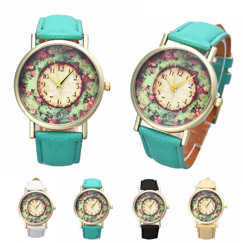 Floral Printed Watches - 4 Colors