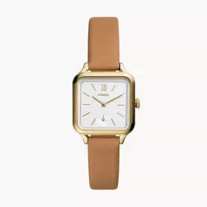 Fossil Colleen Three-Hand Brown Leather Watch