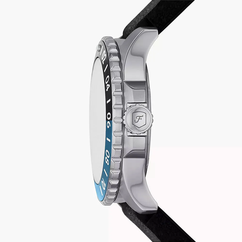 Fossil Fossil Blue Silver Stainless Steel Men's Watch - FS6049