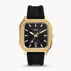 Fossil Inscription Gold Silicone Men's Watch - FS5981