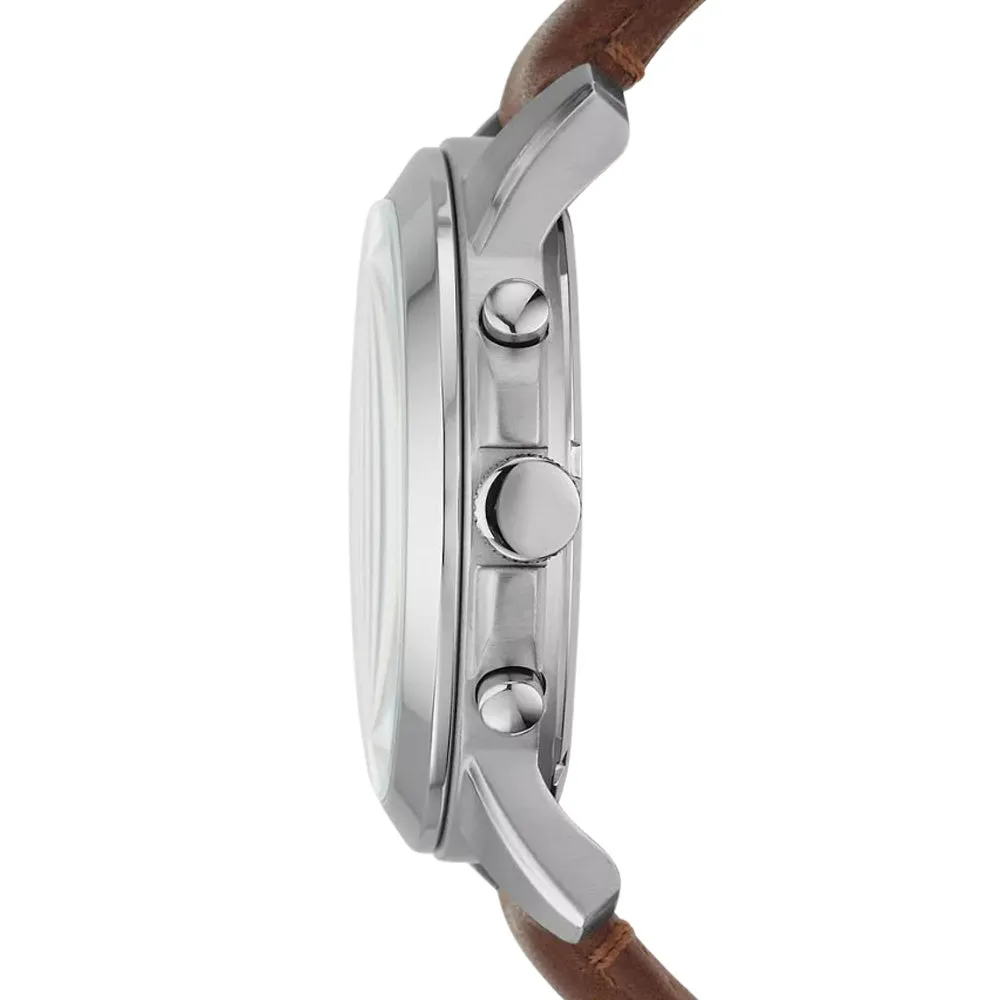 Fossil Men's Grant Chronograph Brown Leather Watch