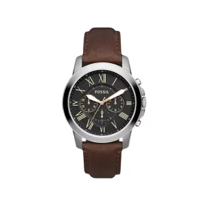 Fossil Men's Grant Chronograph Brown Leather Watch