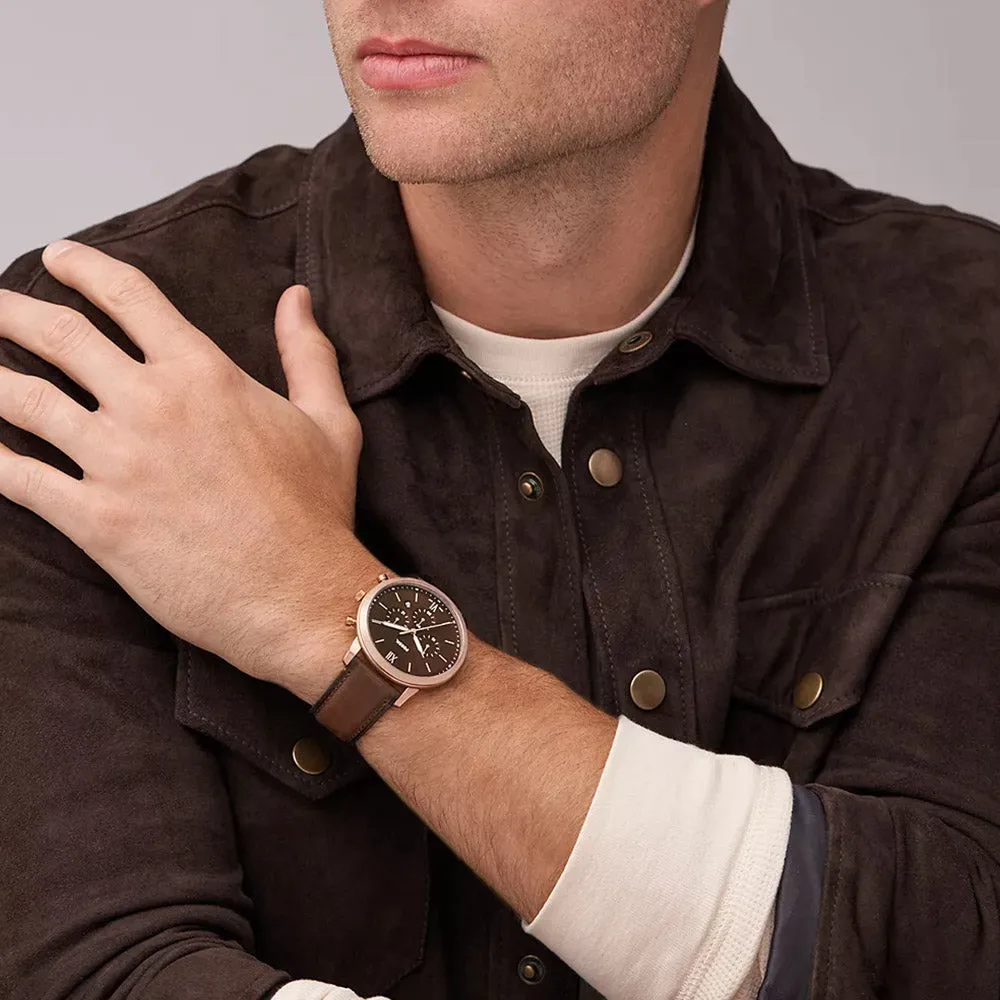Fossil Neutra Chronograph Brown Leather Watch