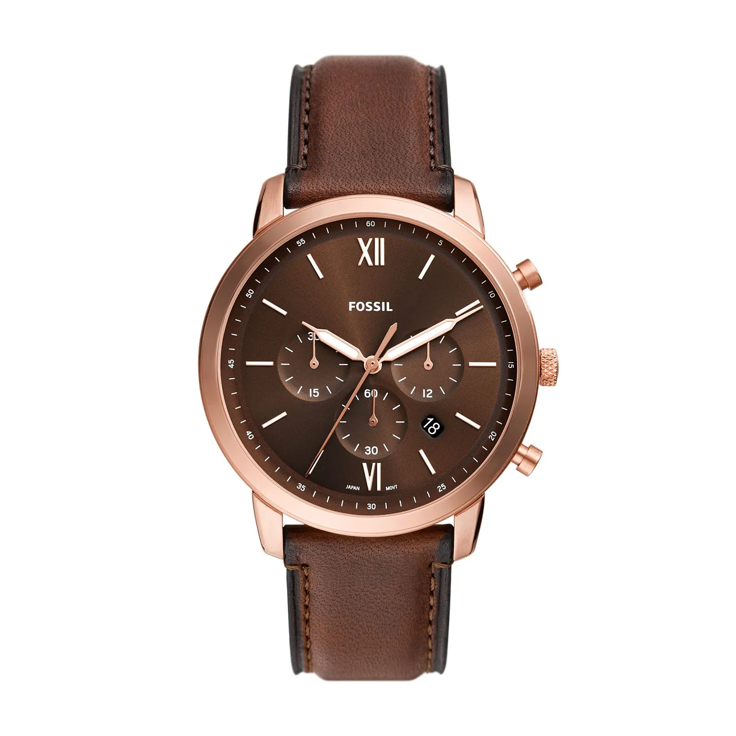Fossil Neutra Chronograph Brown Leather Watch