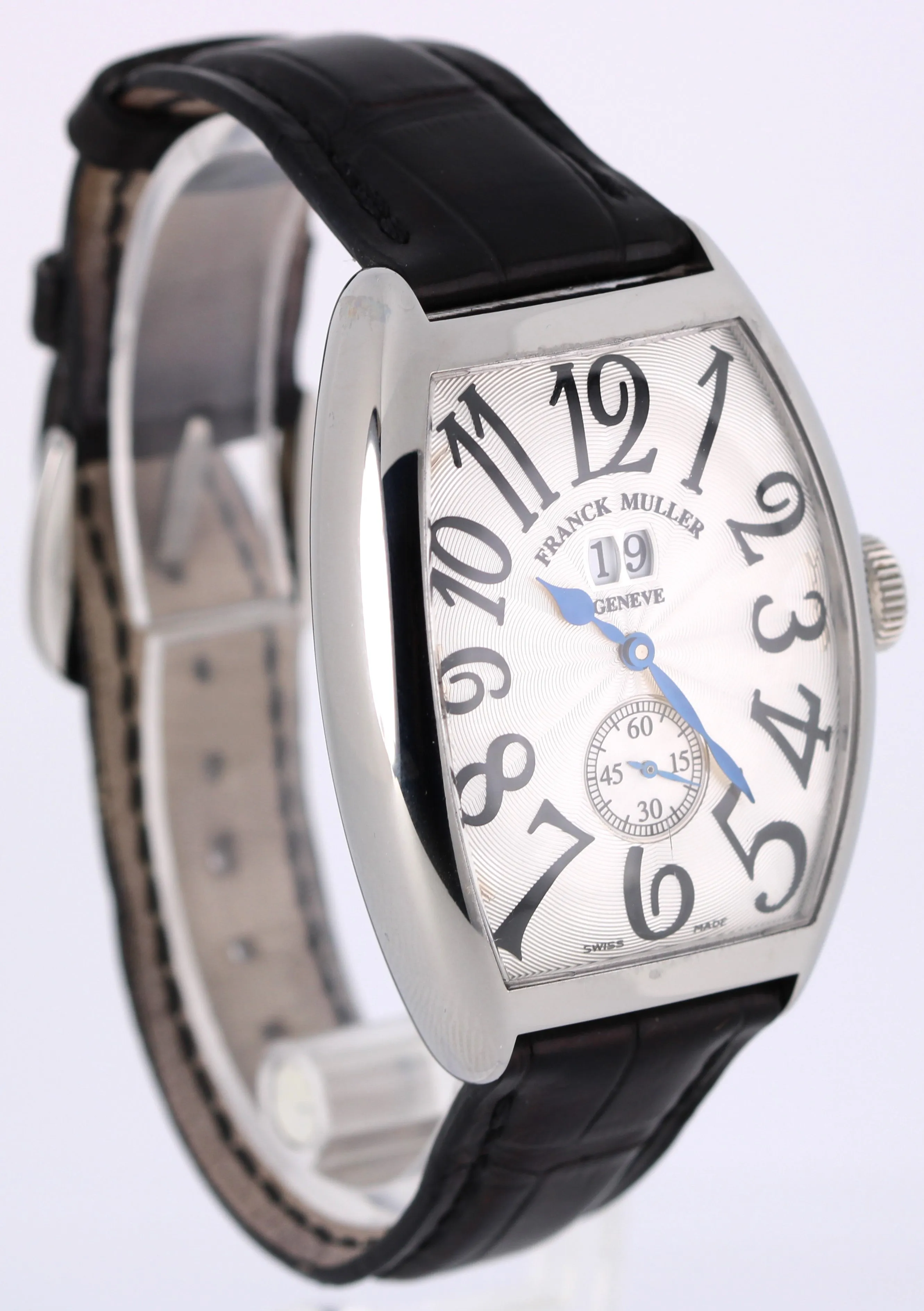 Franck Muller Master of Complications Curvex Steel Silver 34mm 6850 S6 GG Watch