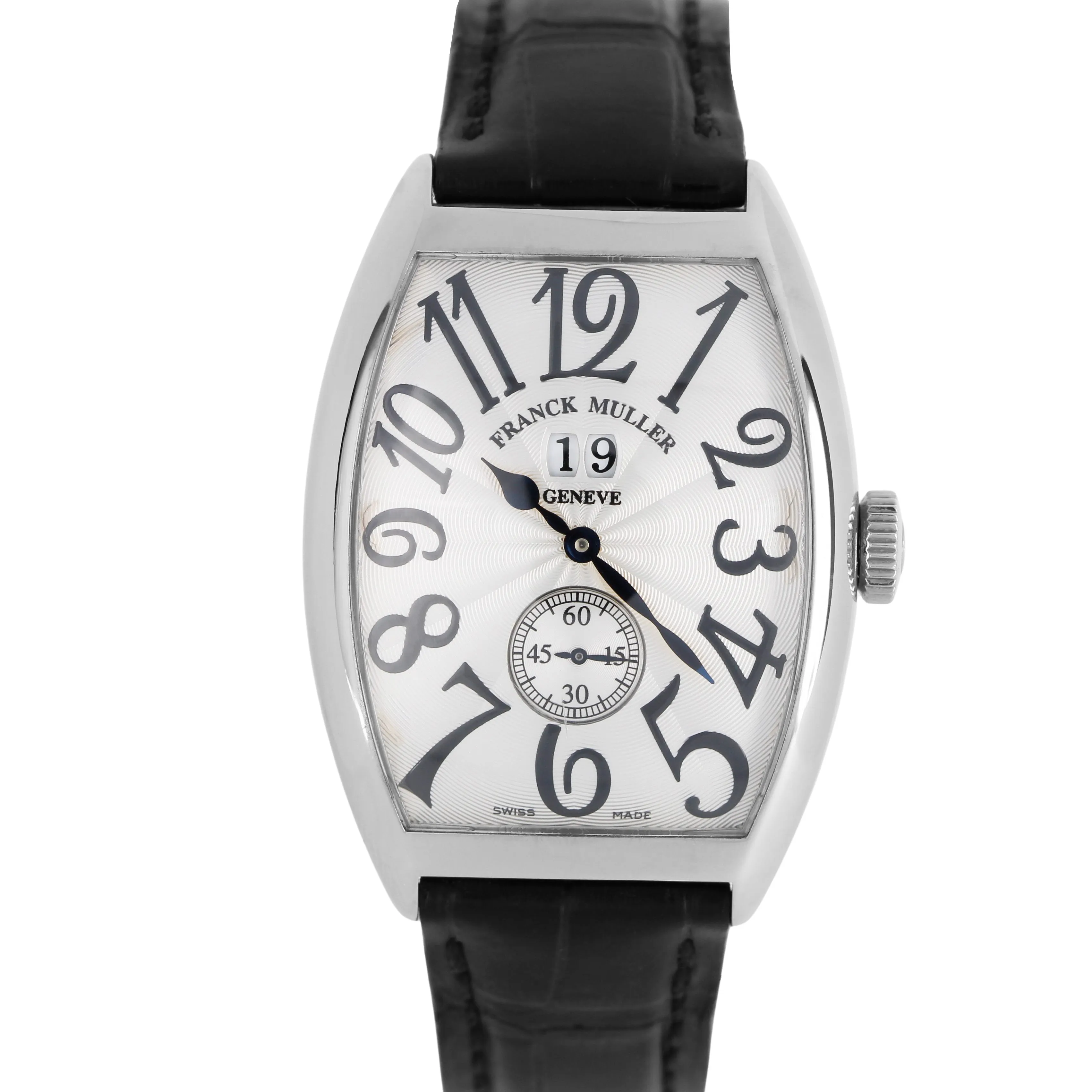Franck Muller Master of Complications Curvex Steel Silver 34mm 6850 S6 GG Watch