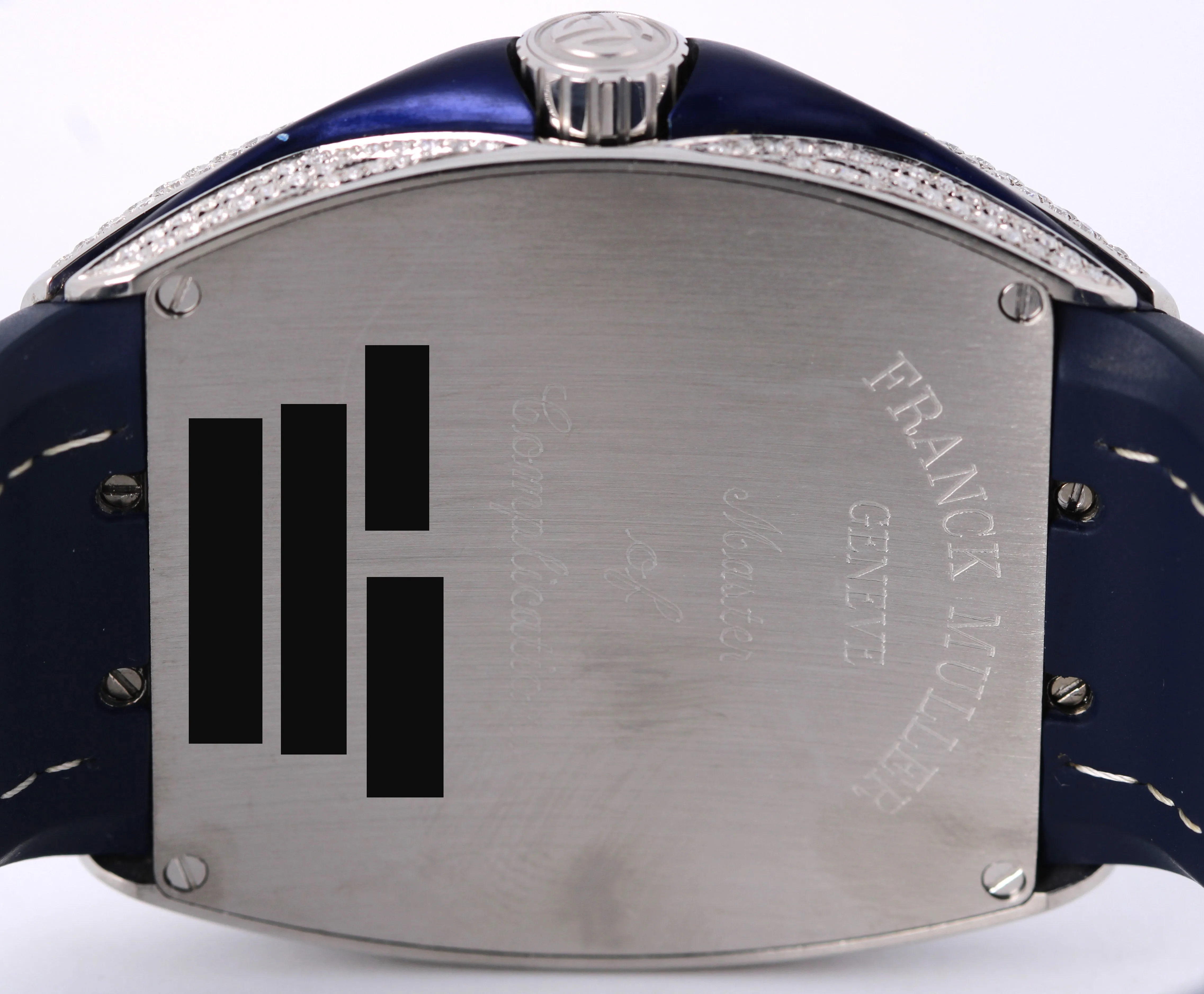 Franck Muller Vanguard YACHTING Steel Blue DIAMONDS 44mm V 45 SC DT AC BL Watch