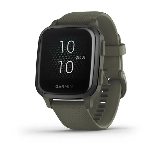 Garmin Venu Sq Music Edition Slate Aluminium Black Silicone Full Display Dial Smart Watch - 010-02426-13