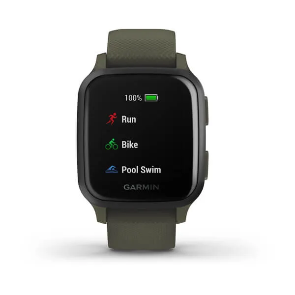 Garmin Venu Sq Music Edition Slate Aluminium Black Silicone Full Display Dial Smart Watch - 010-02426-13
