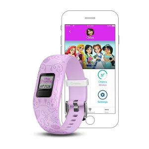 Garmin Vivofit Jr. 2 Silicone Princess Character Icons Strap Full Color Display Dial Watch - 010-01909-15