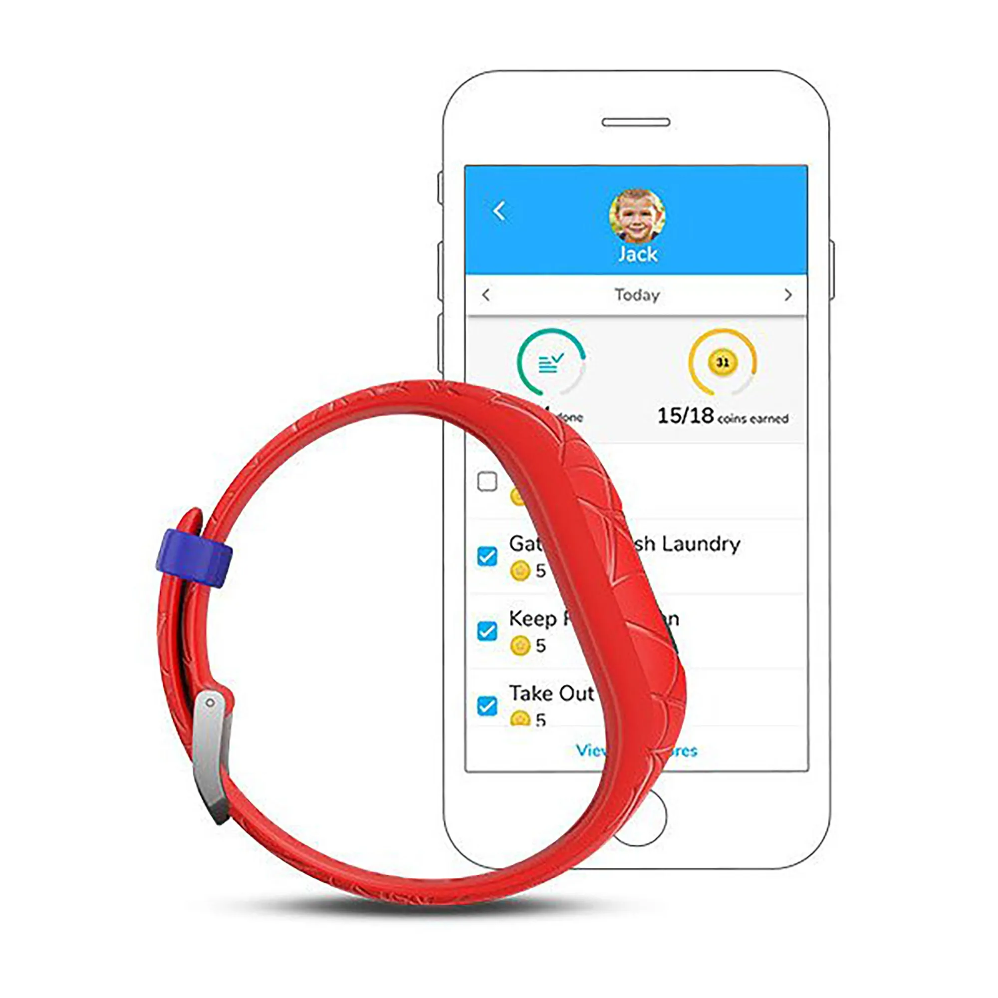 Garmin Vivofit Jr. 2 Silicone Red Spiderman Strap Full Color Display Dial Watch - 010-01909-16