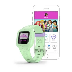 Garmin Vivofit Jr. 3 Silicone Purple Strap Full Color Display Dial Watch - 010-02441-13