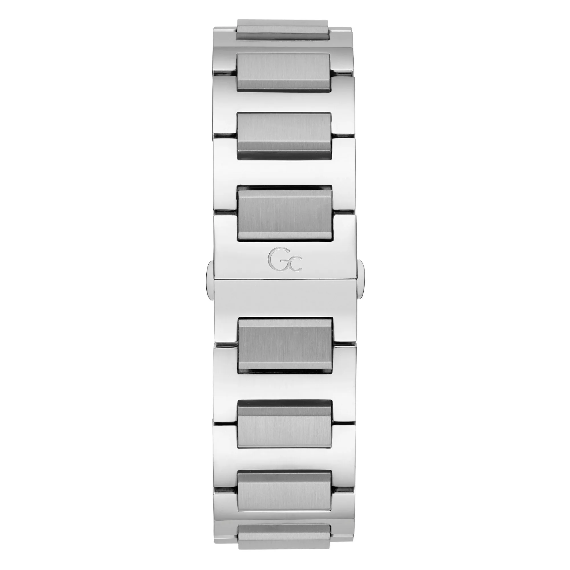Gc Men's Watch Silver & Black Tone Case Quartz