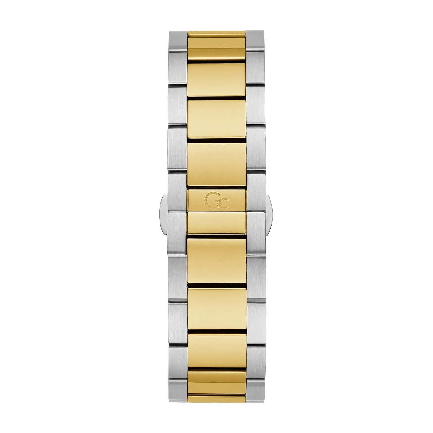 Gc Men's Watch Silver & Gold Tone Case Quartz