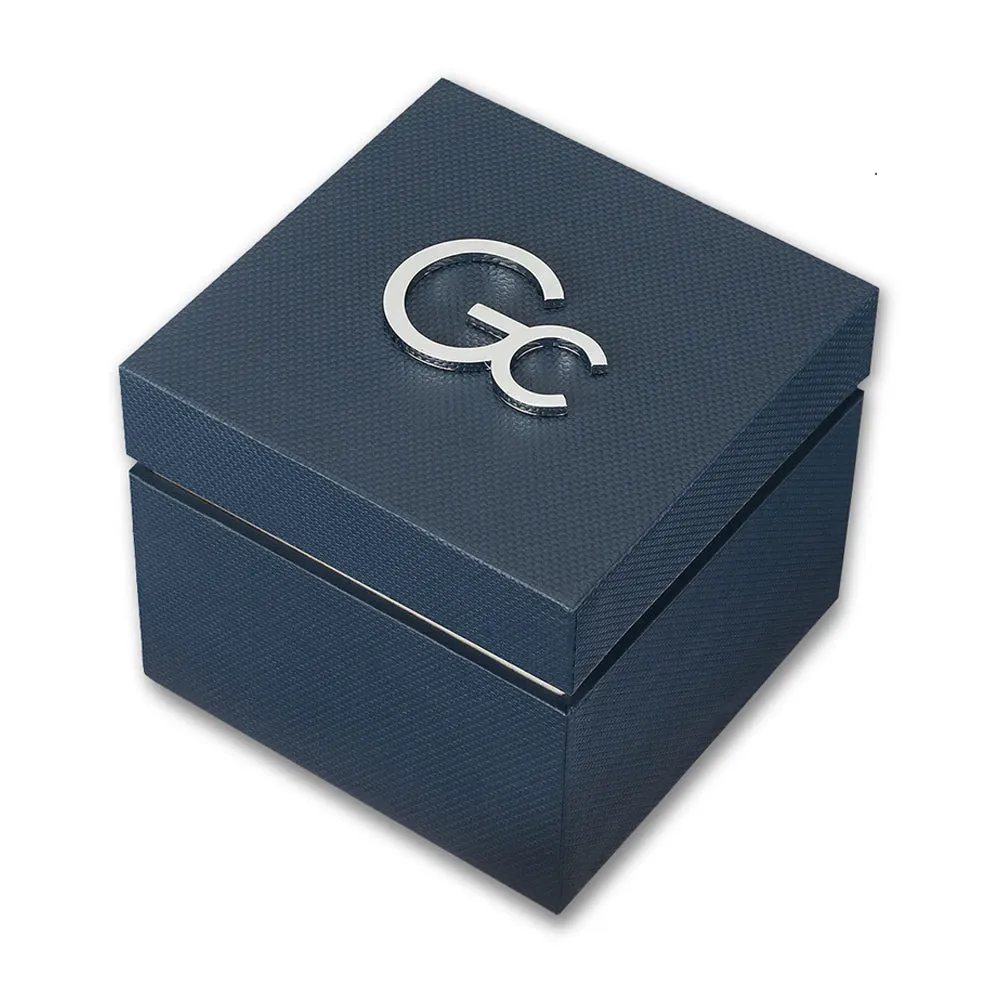 GC Mens Watch Silver Tone Case Quartz