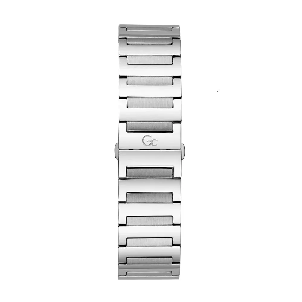 GC Mens Watch Silver Tone Case Quartz
