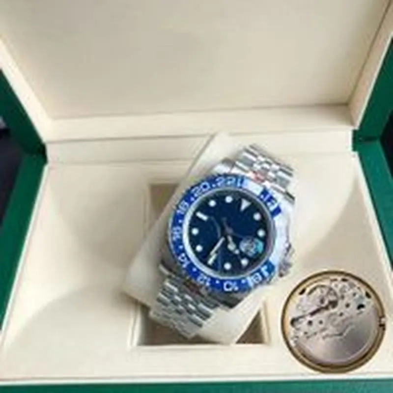 GD Watch Mens Watches 42Mm Full Stainless Steelautomatic Machinery Movement Sapphire Glass 5ATM Waterproof Rubber Strap Montre De Luxe Wristwatchn