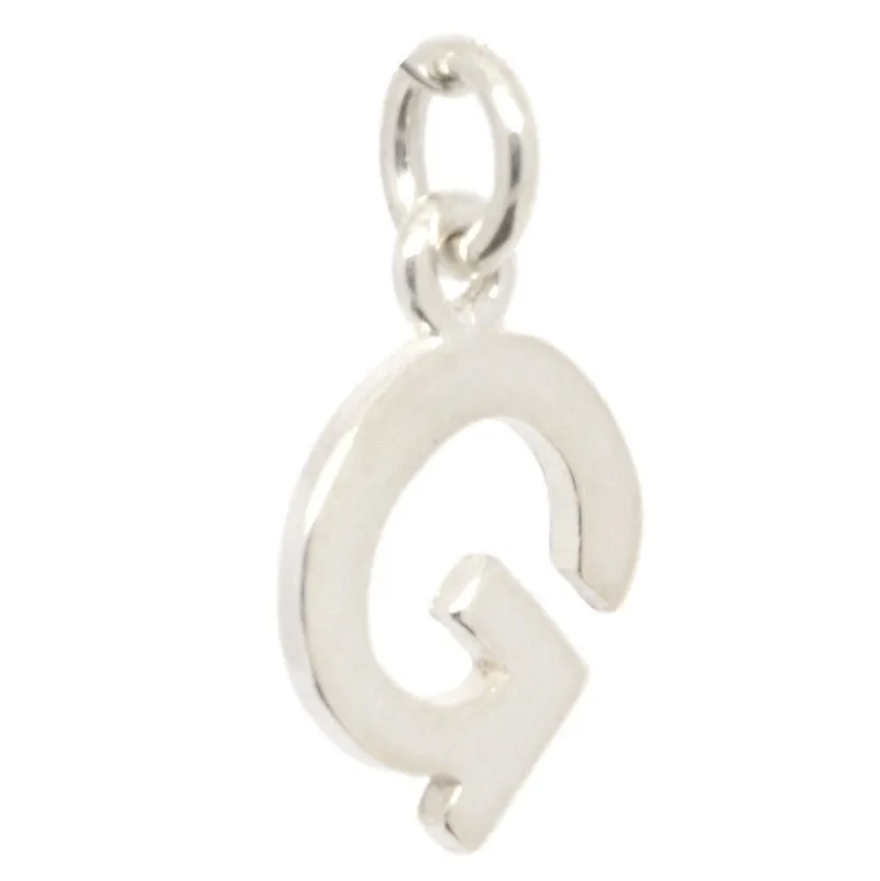 Gold Initial letter G Charm