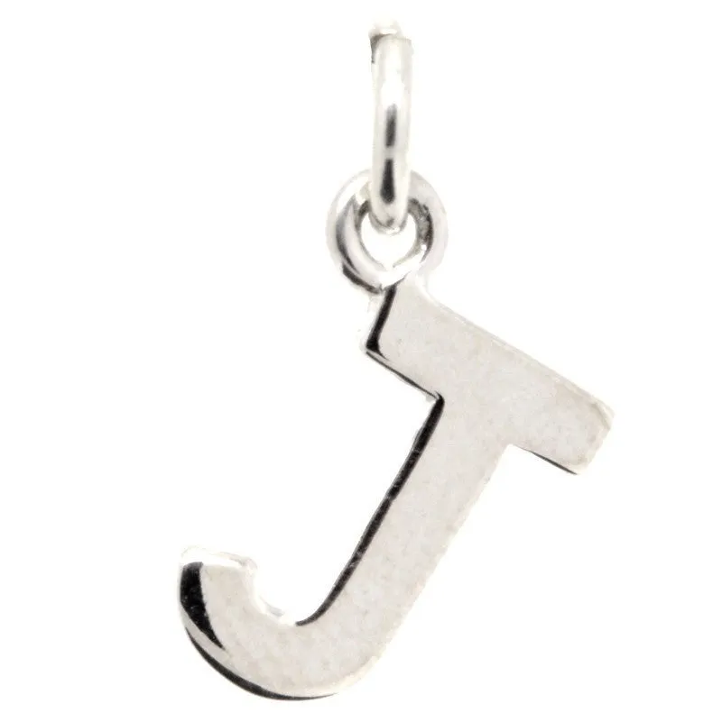 Gold Initial letter J Charm