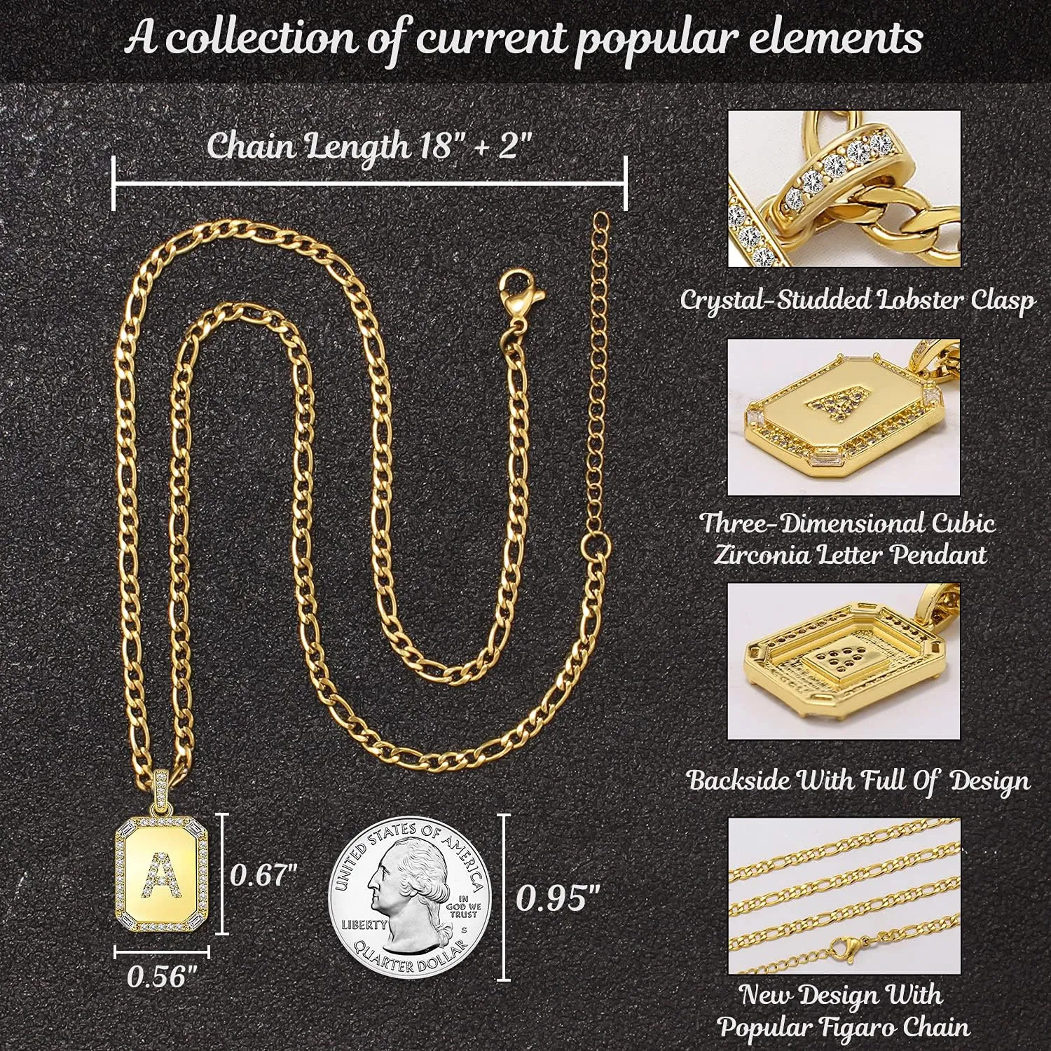Gold Initial Necklaces