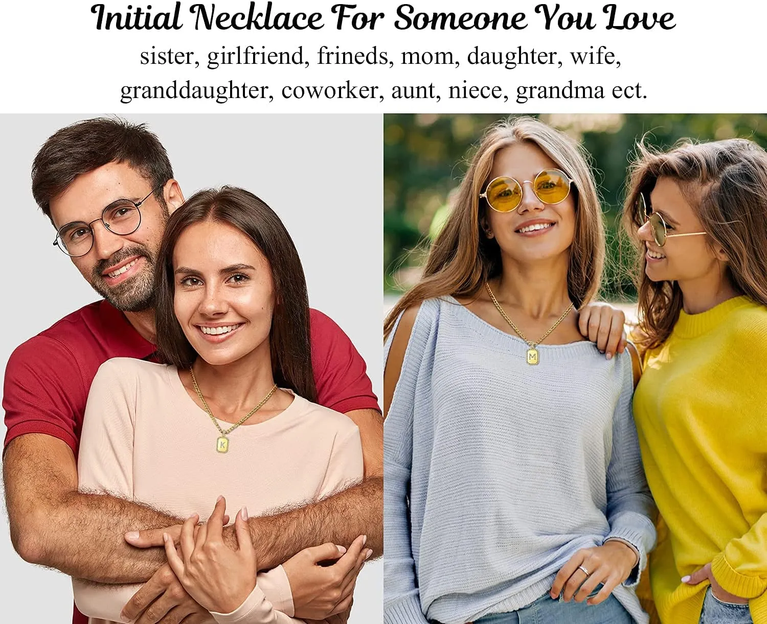 Gold Initial Necklaces