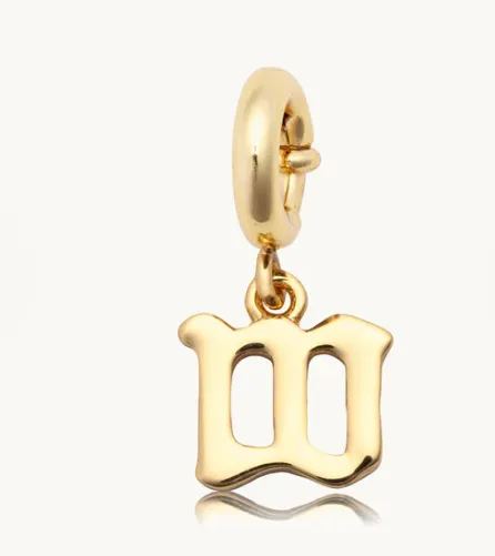 Gothic Letter Charm