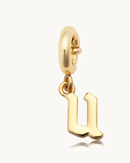 Gothic Letter Charm
