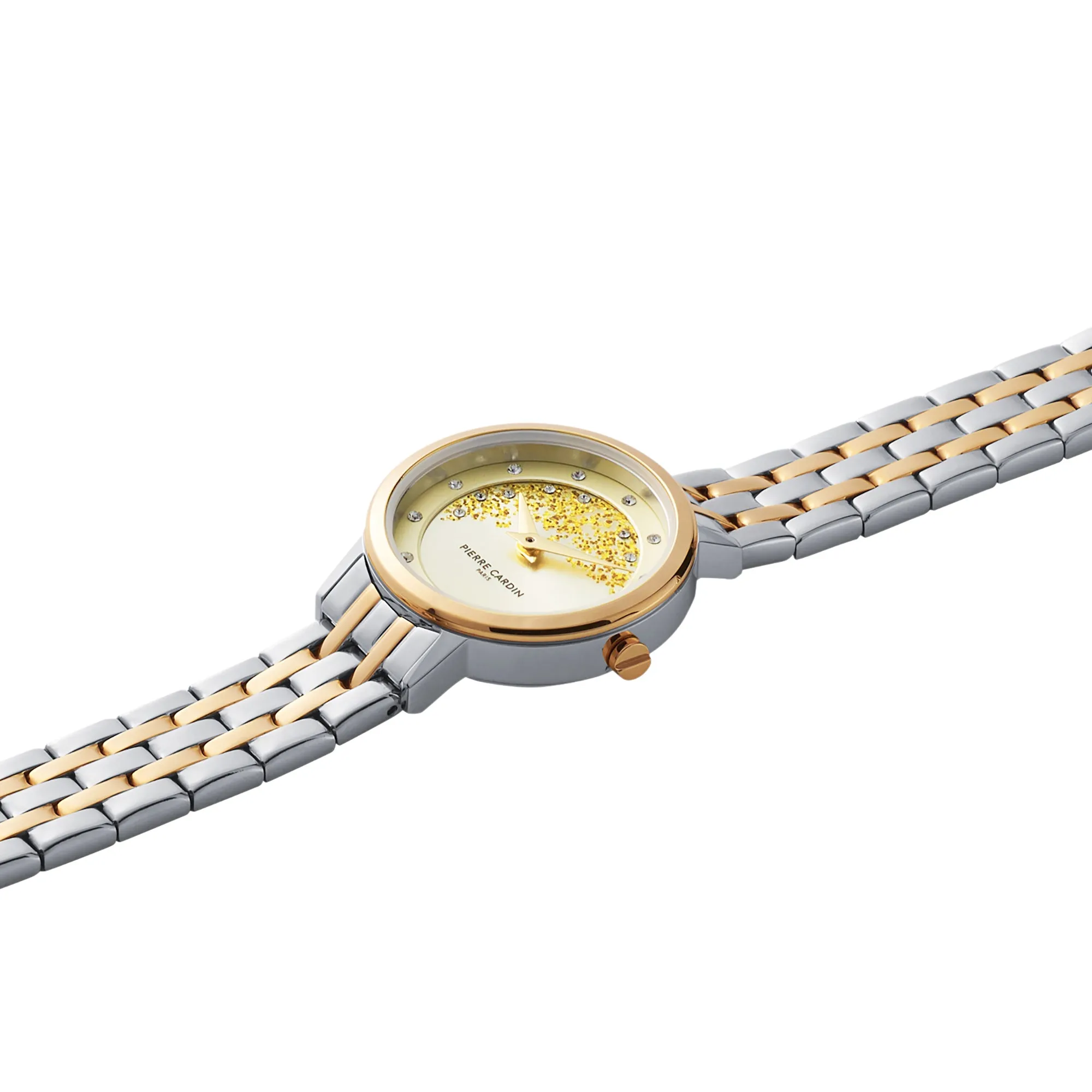 Goutte d'Or Lustre Ladies Two tone Watch with Champagne Dial