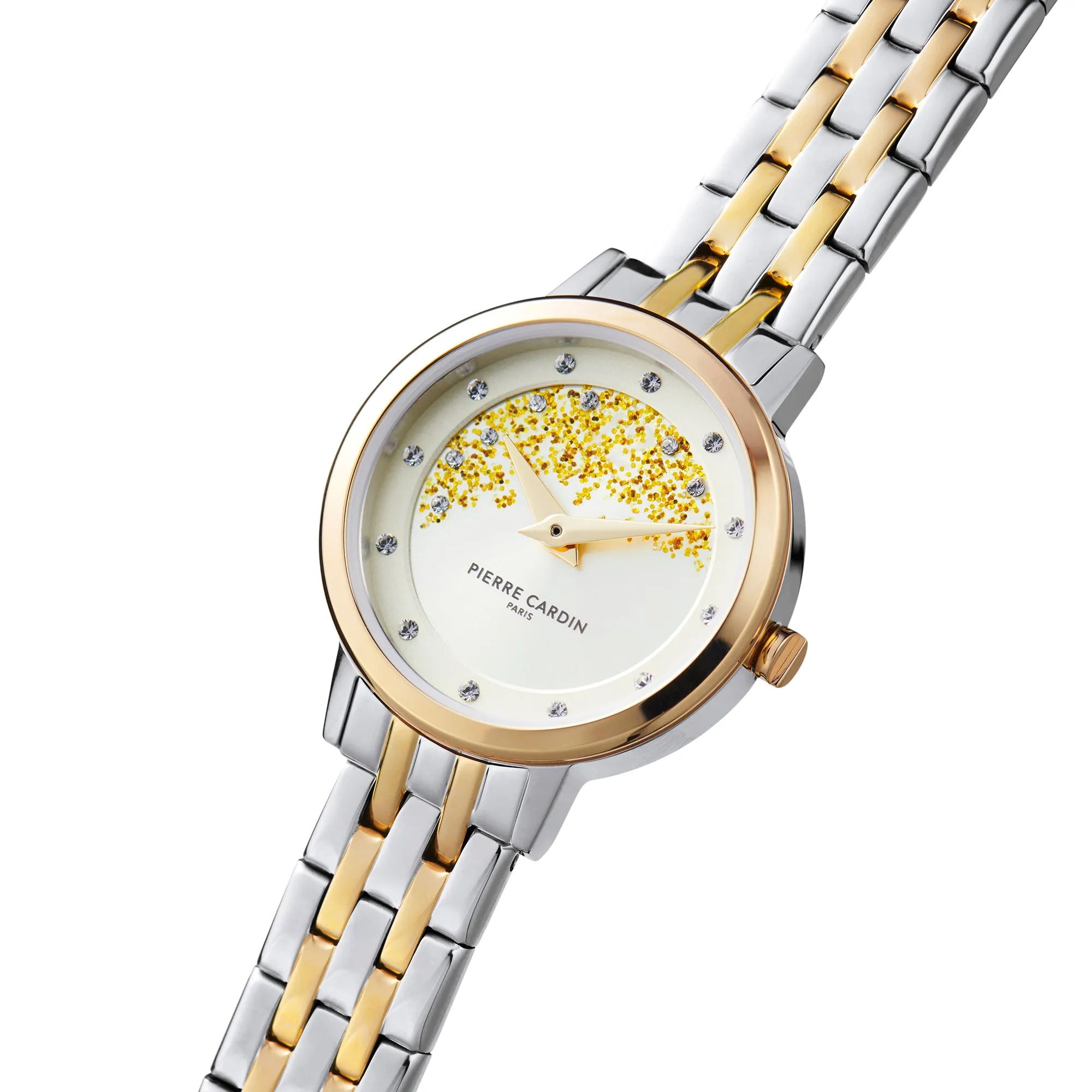 Goutte d'Or Lustre Ladies Two tone Watch with Champagne Dial